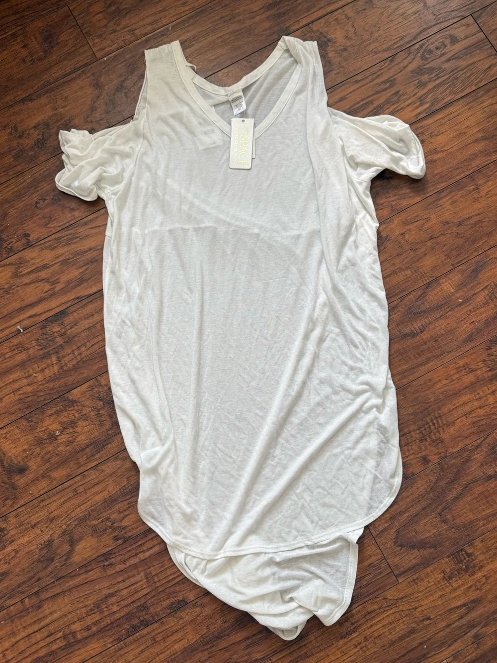 NWT l*space May’s Coverup White Off-Shoulder Swim Summer Beach Vacation | M/L